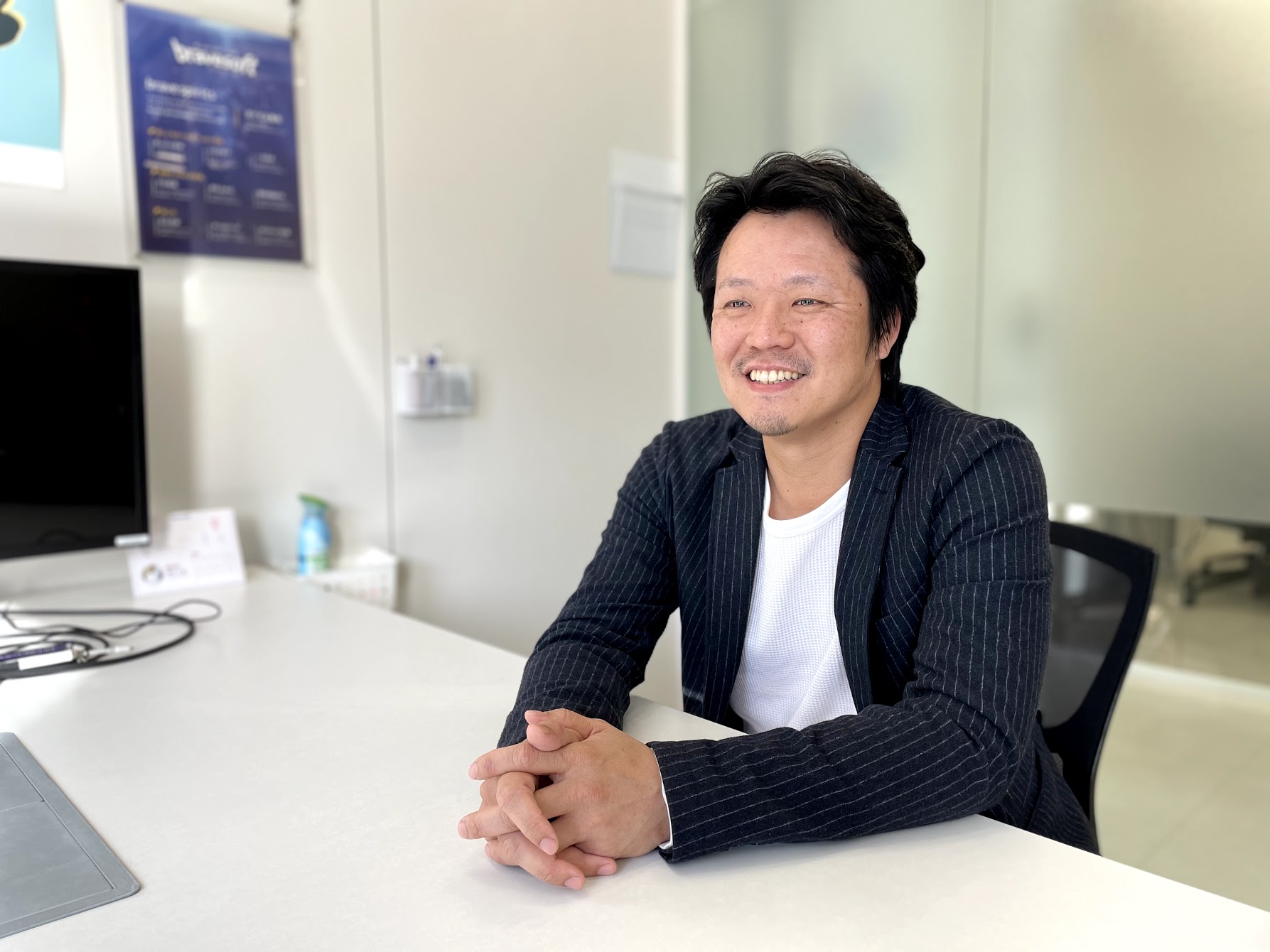 イベント業界を知る前はかなり貴重な体験をした岡。経験の全てが財産になっていると振り返る。